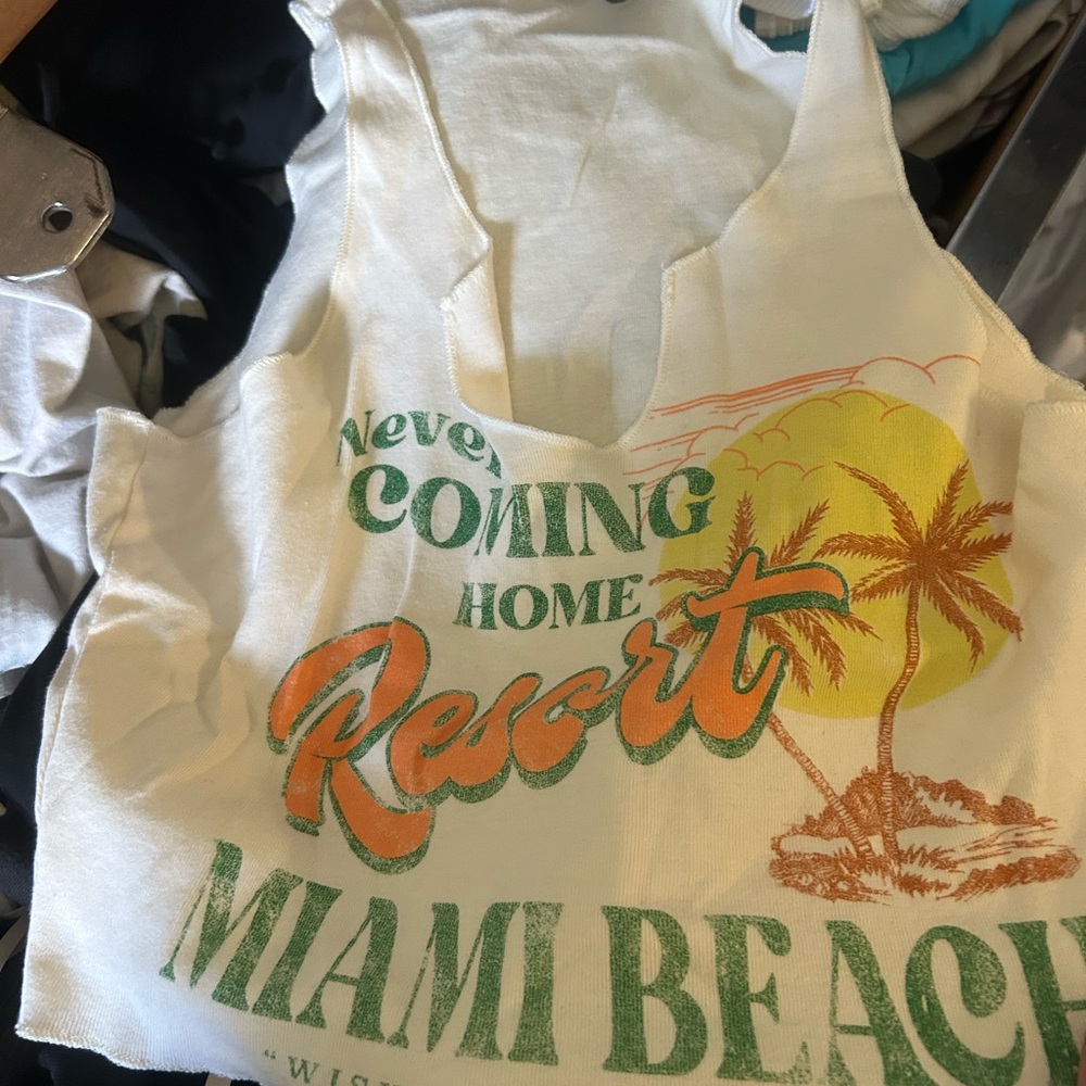 Miami Beach Graphic Tank Top